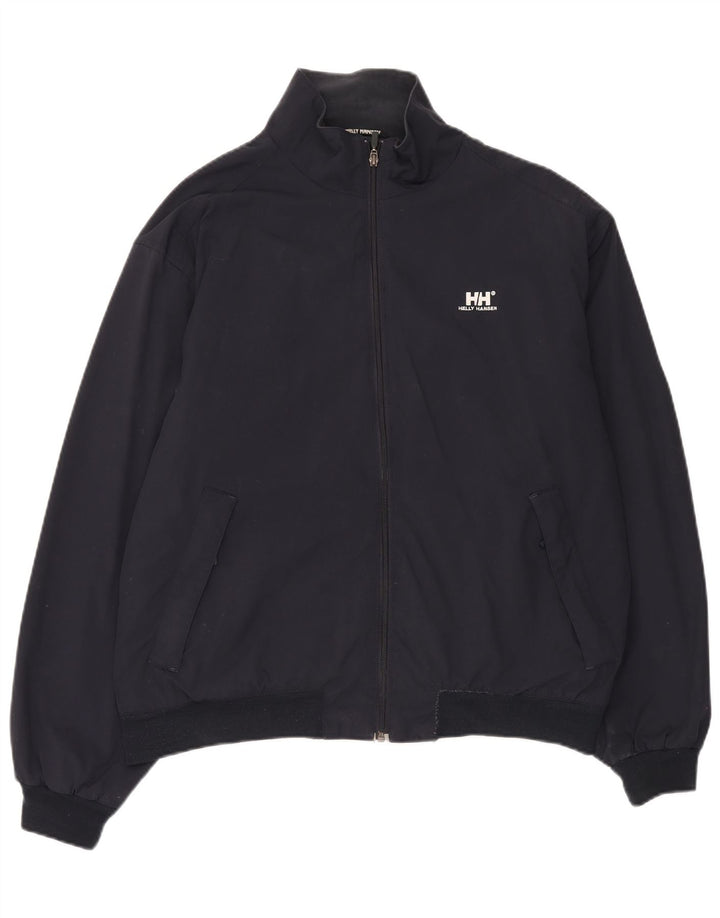 Męska kurtka bomber Helly Hansen UK 40, duża, granatowa, nylonowa