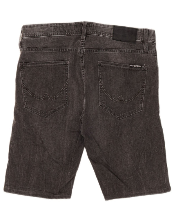 Męskie spodenki jeansowe Superdry Corpporal W32 Średnioszare, bawełniane