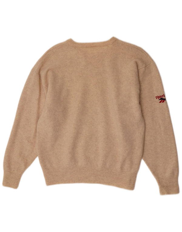 Męski sweter Reebok Liverpool o regularnym kroju z dekoltem w łódkę XL, beżowy