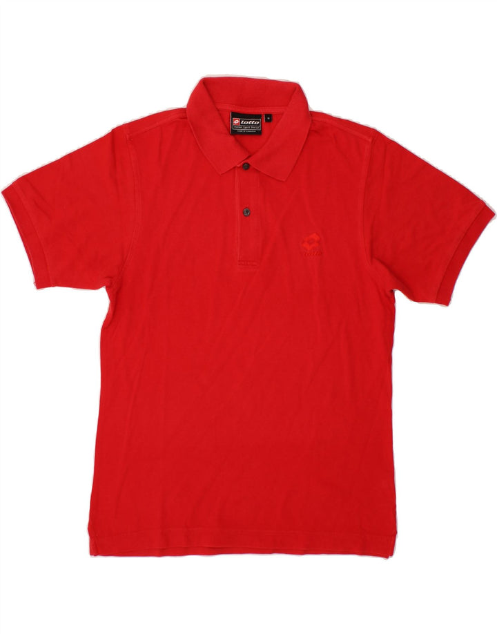 LOTTO Mens Polo Shirt Medium Red Cotton Vintage Lotto and Second-Hand Lotto from Messina Hembry 