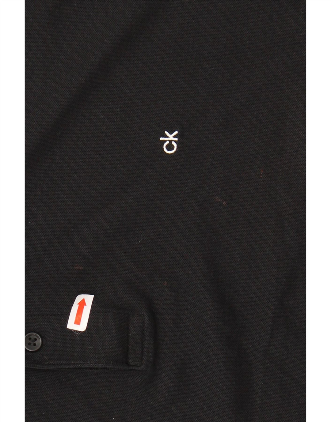 Męska koszulka polo CALVIN KLEIN, duża, czarna, bawełniana