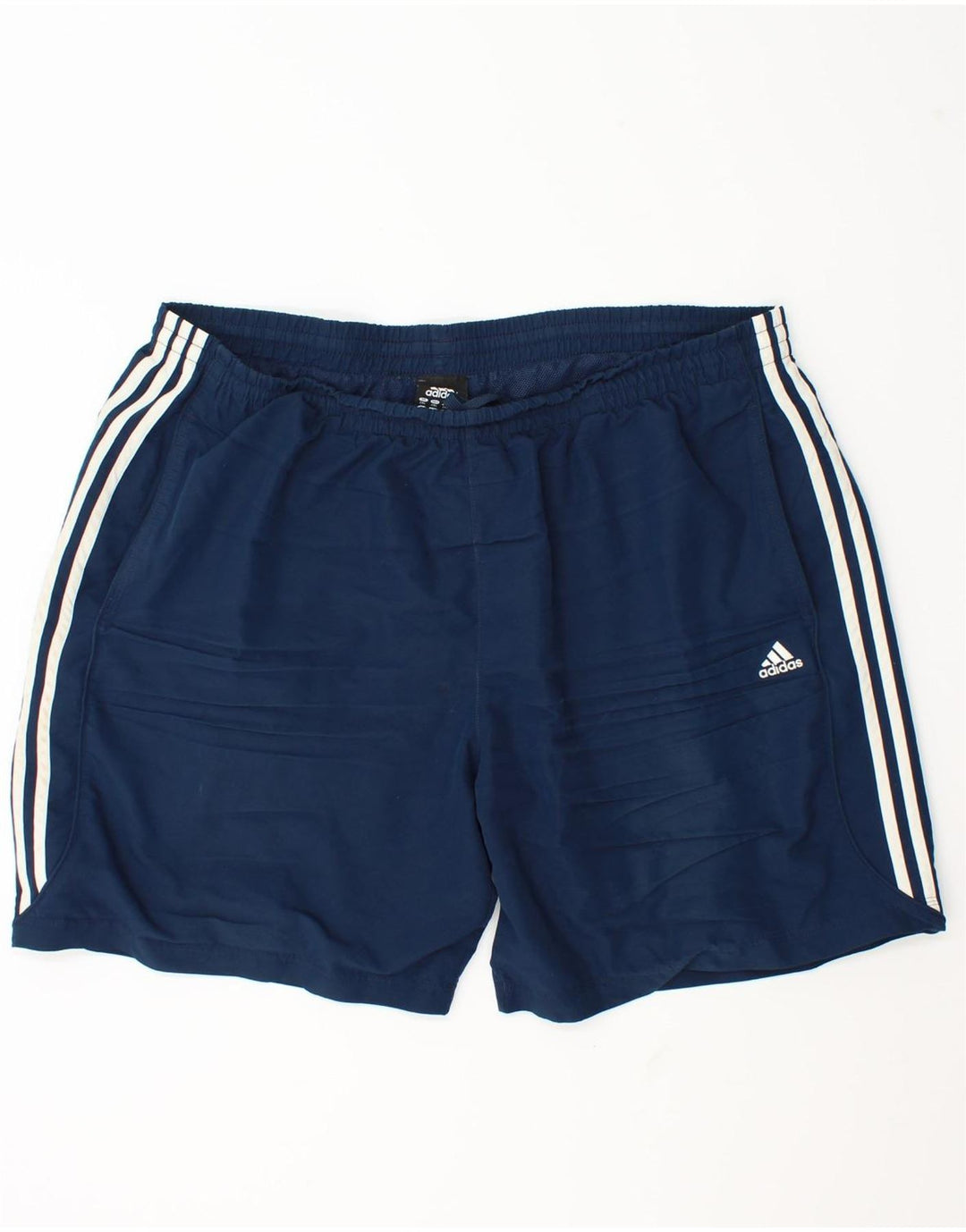 Męskie spodenki sportowe Adidas 2XL granatowe, poliestrowe