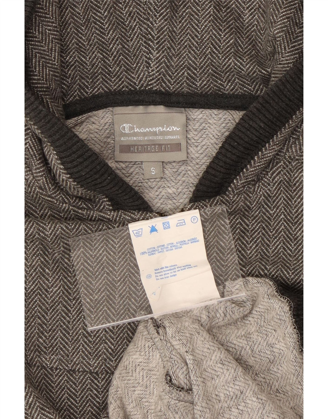 Damska bluza z kapturem i zamkiem błyskawicznym CHAMPION Heritage Fit UK 10 Small Grey