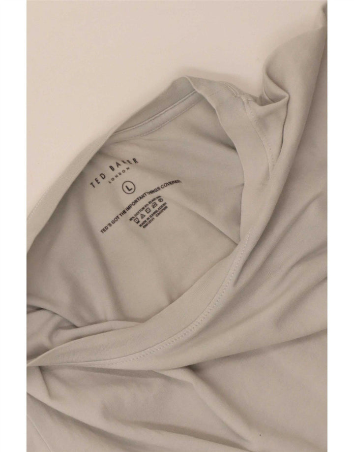 Męski T-shirt Ted Baker, duży, szary, bawełniany