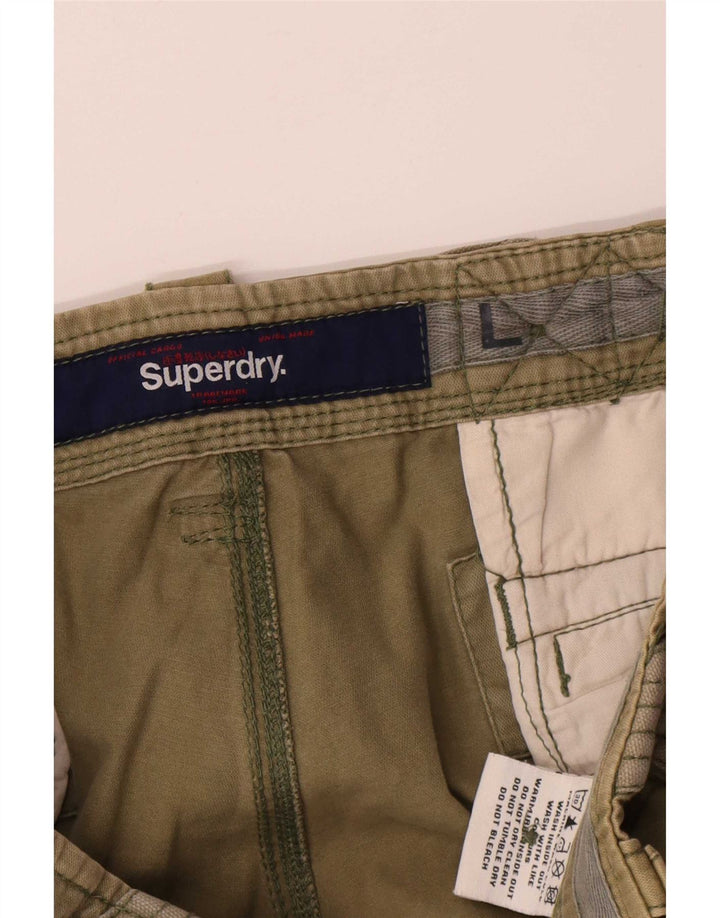 Męskie spodenki cargo Superdry, duże, W36, zielone, bawełniane