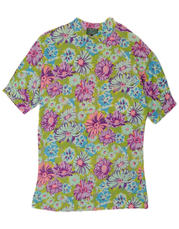 T-shirt damski Olmes Carretti Top UK 16, duży, wielobarwny kwiatowy wiskoza