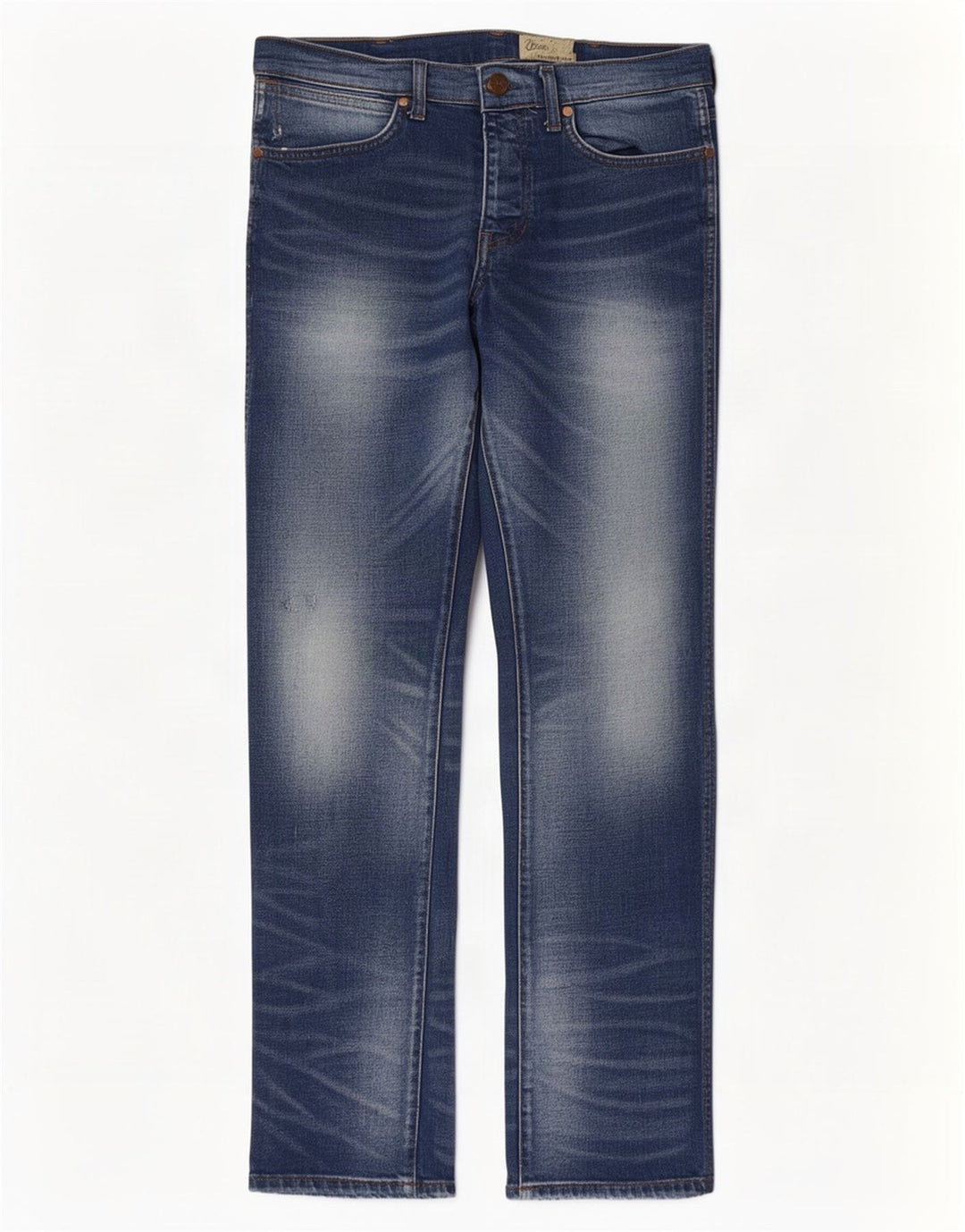 Wrangler Męskie Spencer Straight Jeans W32 L32 Niebieskie bawełniane