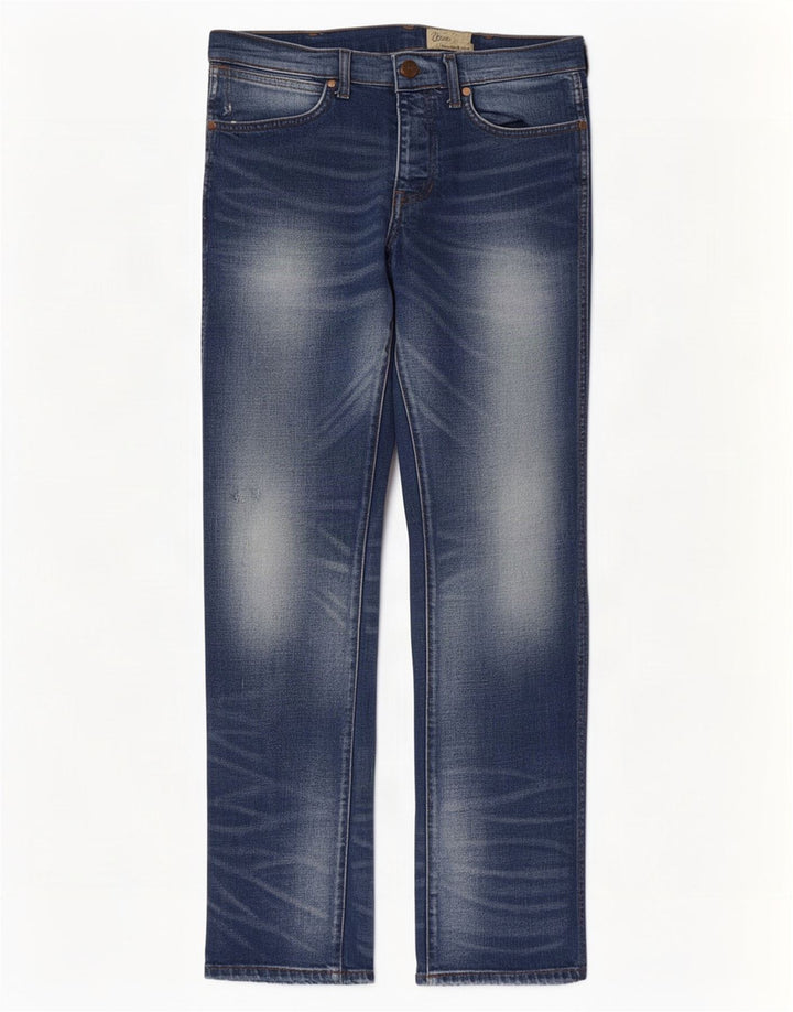 Wrangler Męskie Spencer Straight Jeans W32 L32 Niebieskie bawełniane