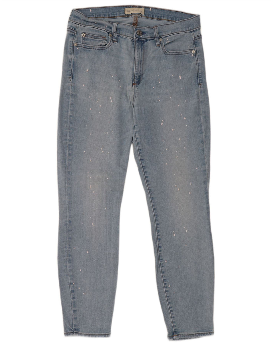 Damskie jeansy skinny Gap W30 L27 Niebieskie kropki, bawełniane