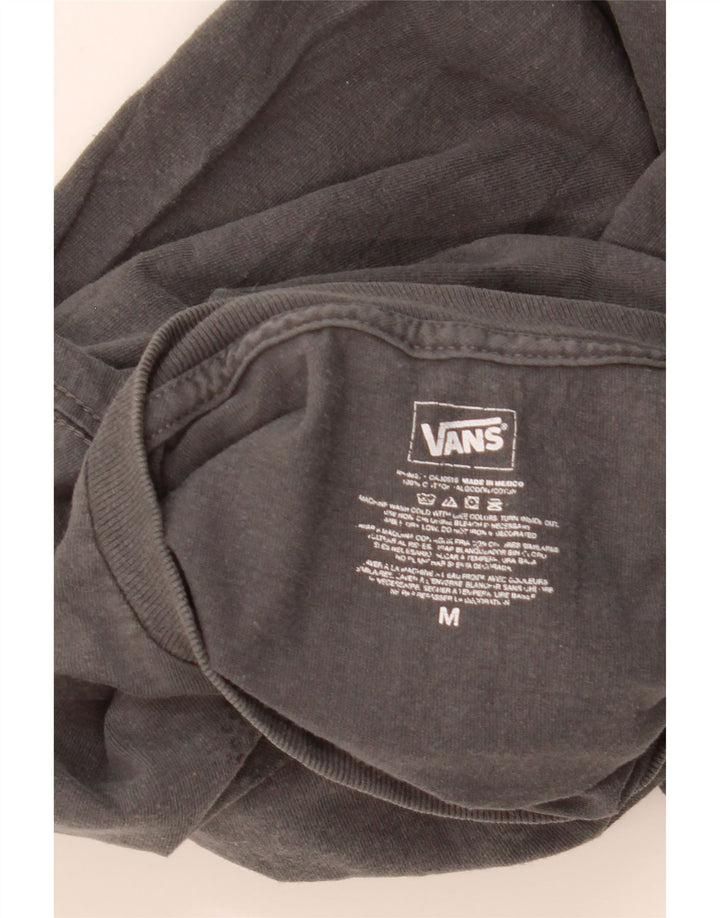 Męski T-shirt z grafiką VANS, średnioszary, bawełniany