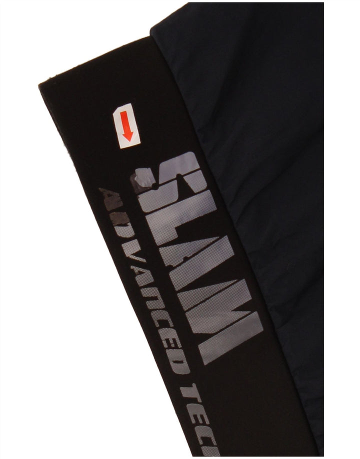 Męska kurtka bomber z grafiką SLAM UK 40, duża granatowa, poliester