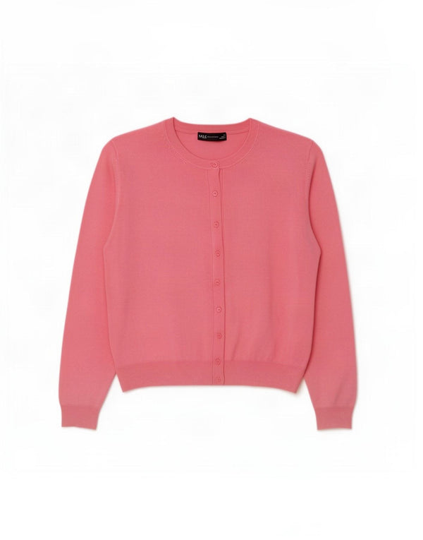 Sweter damski Marks & Spencer UK 24 4XL Różowa wiskoza