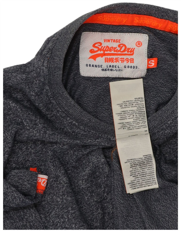 T-shirt męski Superdry, mały, bawełniany w granatowe plamki