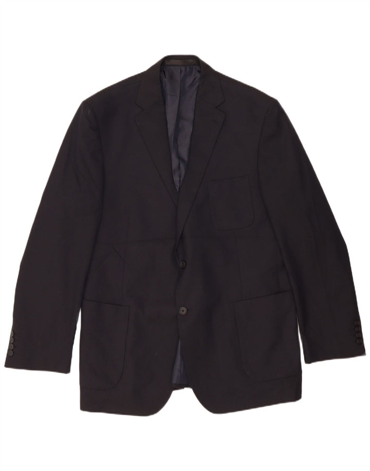 Marks & Spencer Męska długa marynarka zapinana na 2 guziki, UK 44 XL, granatowa