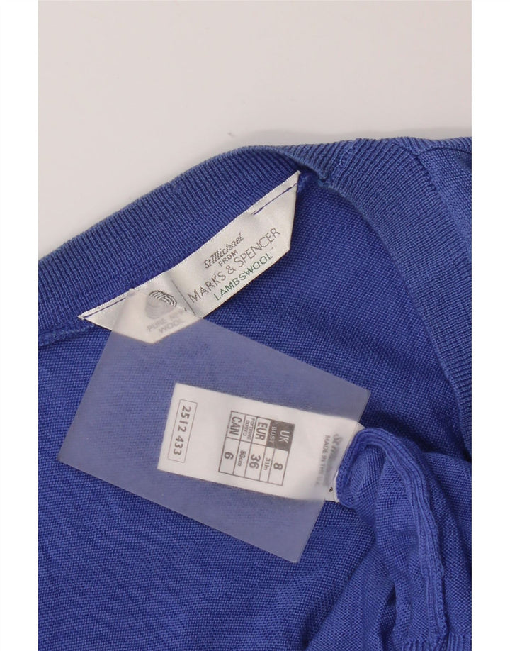 Marks & Spencer Damski sweter St. Michael Cardigan UK 8 Small Blue