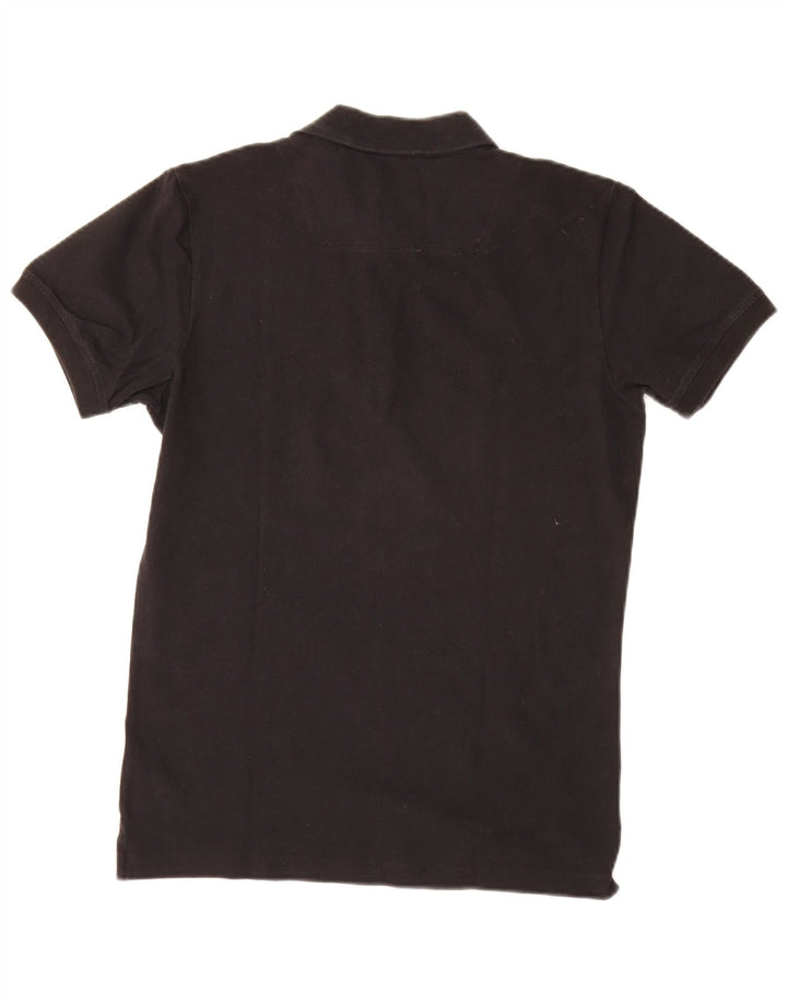 Męska koszulka polo slim fit DIESEL, mała, czarna, bawełniana
