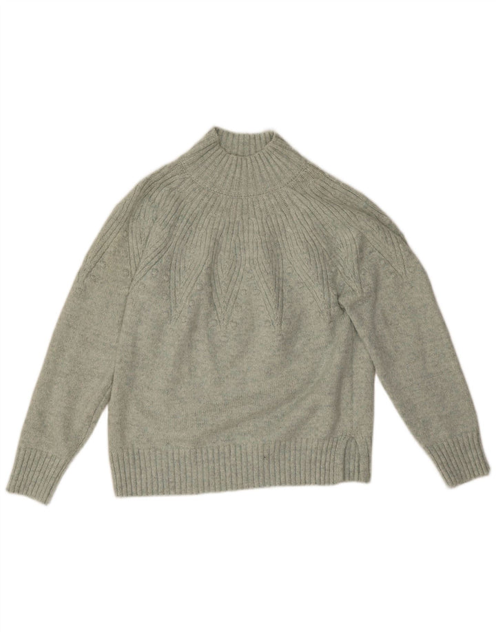 Marks & Spencer Damski sweter z golfem, UK 14, średni zielony