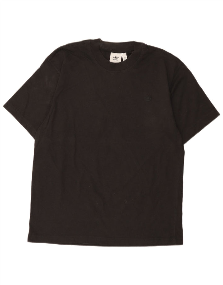 Adidas Męski T-shirt Top Średni Czarny Bawełniany
