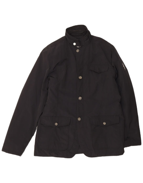 Refrigue Mens Utility Jacket UK 44 2XL Navy Blue Polyester