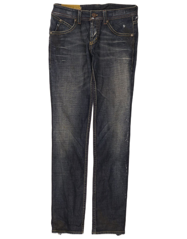 Damskie jeansy Iceberg Slim W31 L34 Granatowa bawełna