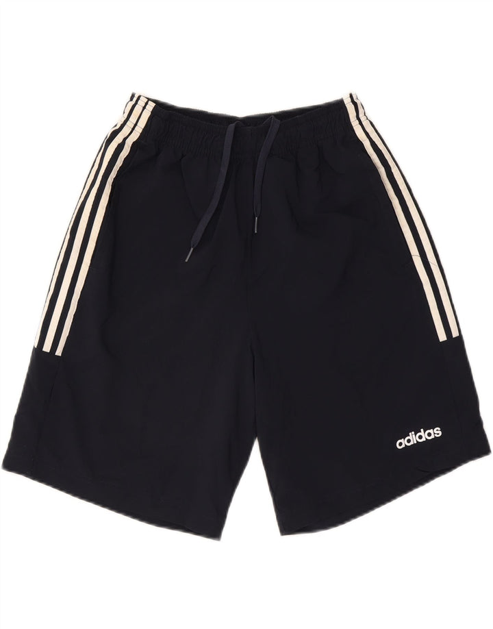 ADIDAS Mens Sport Shorts Medium Navy Blue Polyester Vintage Adidas and Second-Hand Adidas from Messina Hembry 