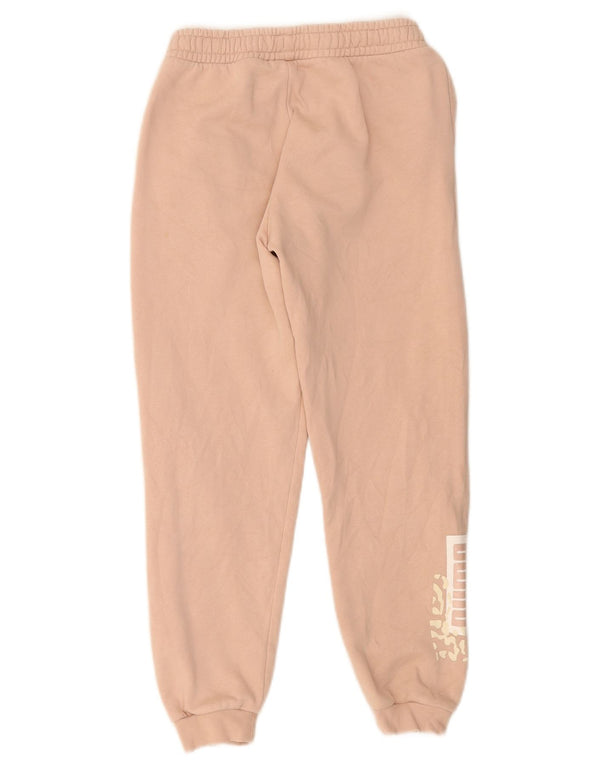 Damskie spodnie dresowe Puma Graphic Joggers UK 8 Small Pink Cotton