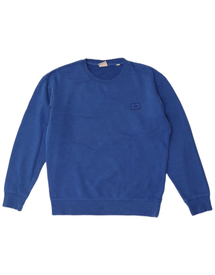 Męska bluza dresowa Jack & Jones, średnioniebieska, bawełniana