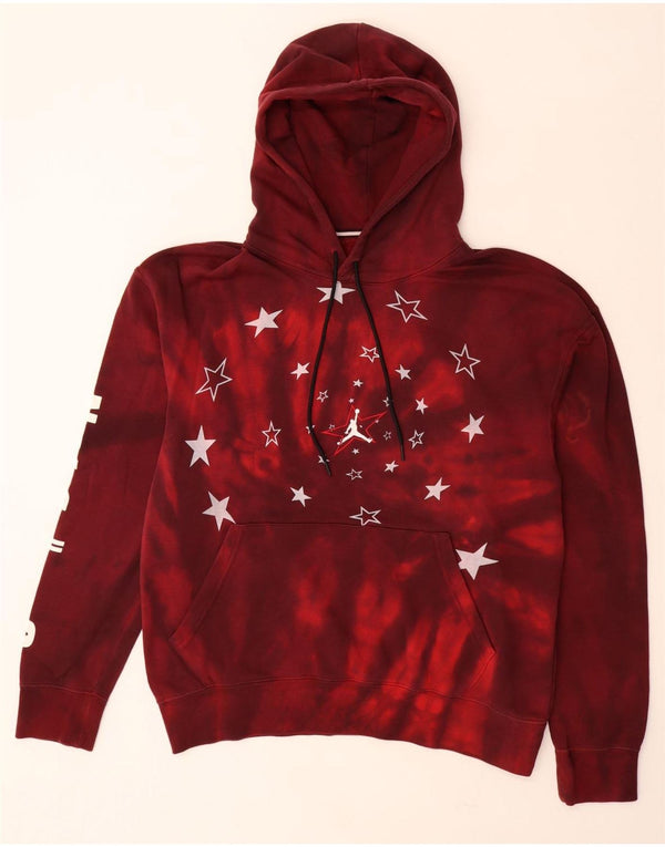 Męski sweter z kapturem JORDAN Graphic Standard Fit, duży, bordowy krawat