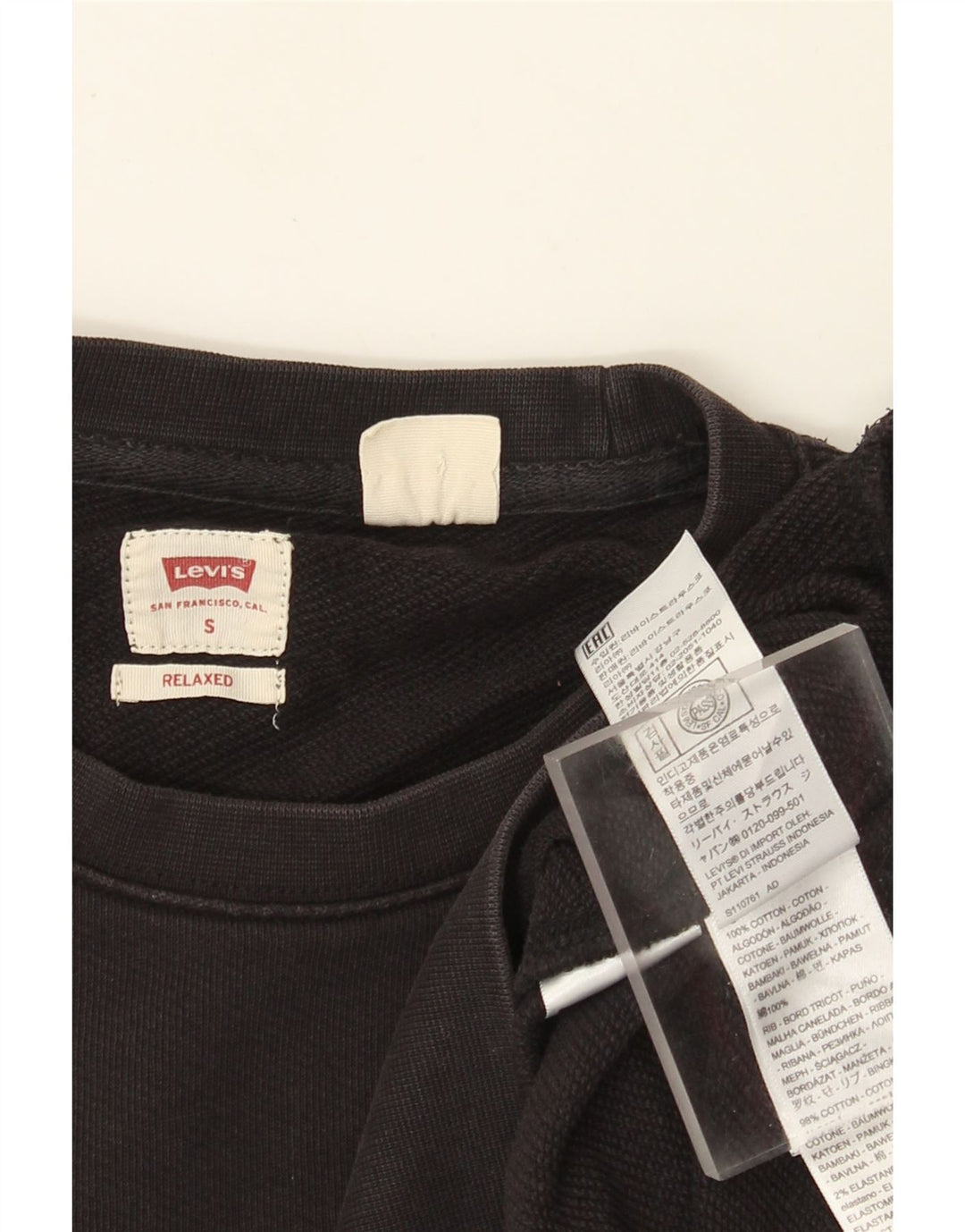 Męska bluza Levi's o swobodnym kroju z grafiką, mała czarna