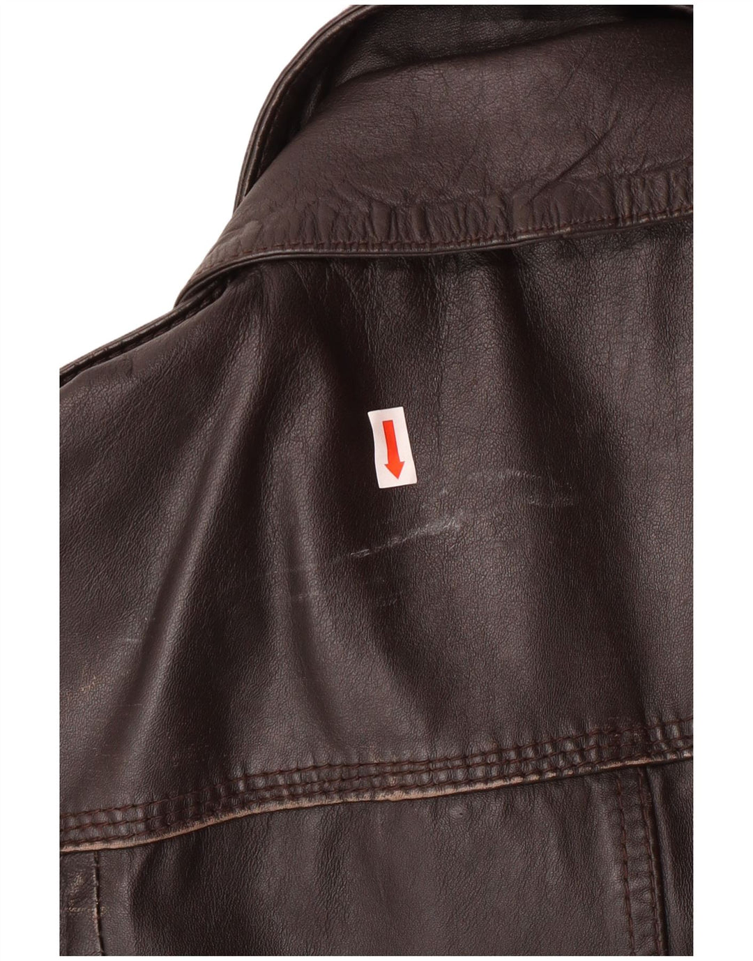 Męska skórzana kurtka wojskowa Superdry UK 40, duża brązowa skóra