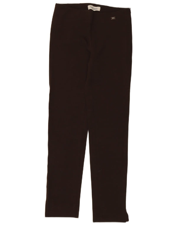Henry Cottons Womens Straight Casual Trousers W28 L30 Brown Viscose