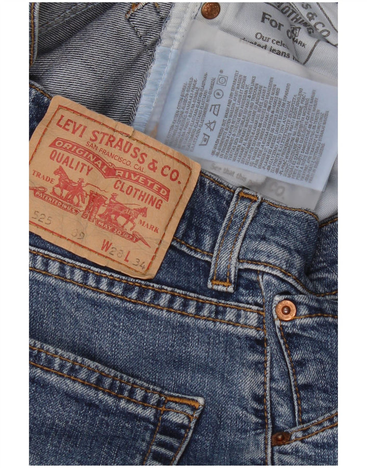 Damskie dżinsy Levi's 525 Bootcut W28 L30 Niebieska bawełna