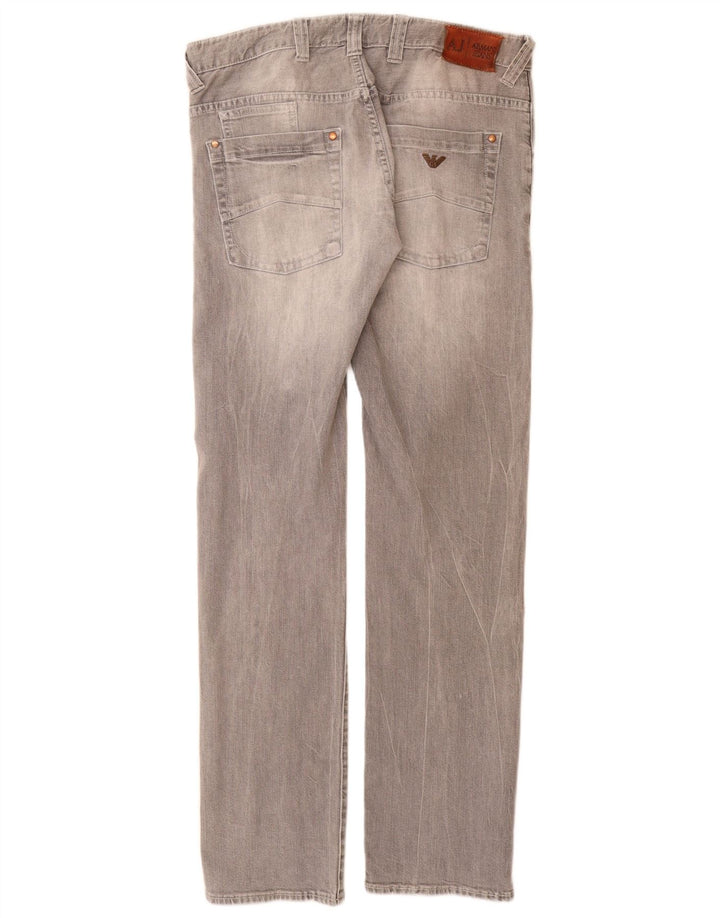 ARMANI Męskie jeansy slim W32 L33 Szara bawełna