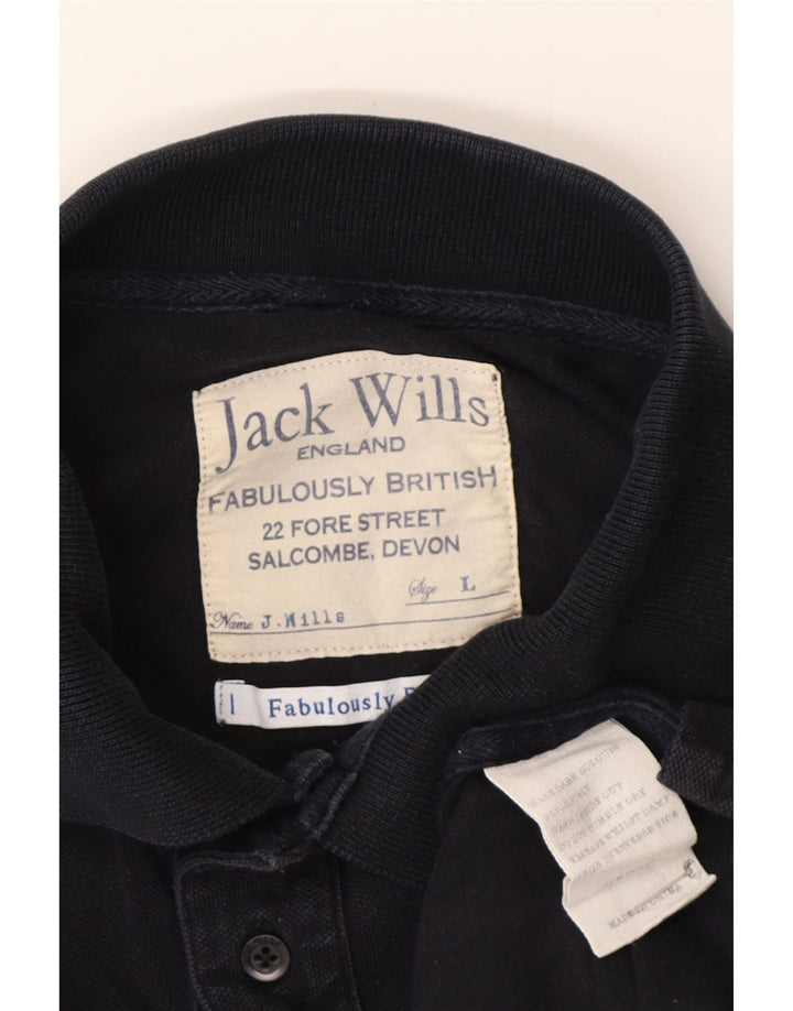 Męska koszulka polo Jack Wills, duża, granatowa, bawełniana