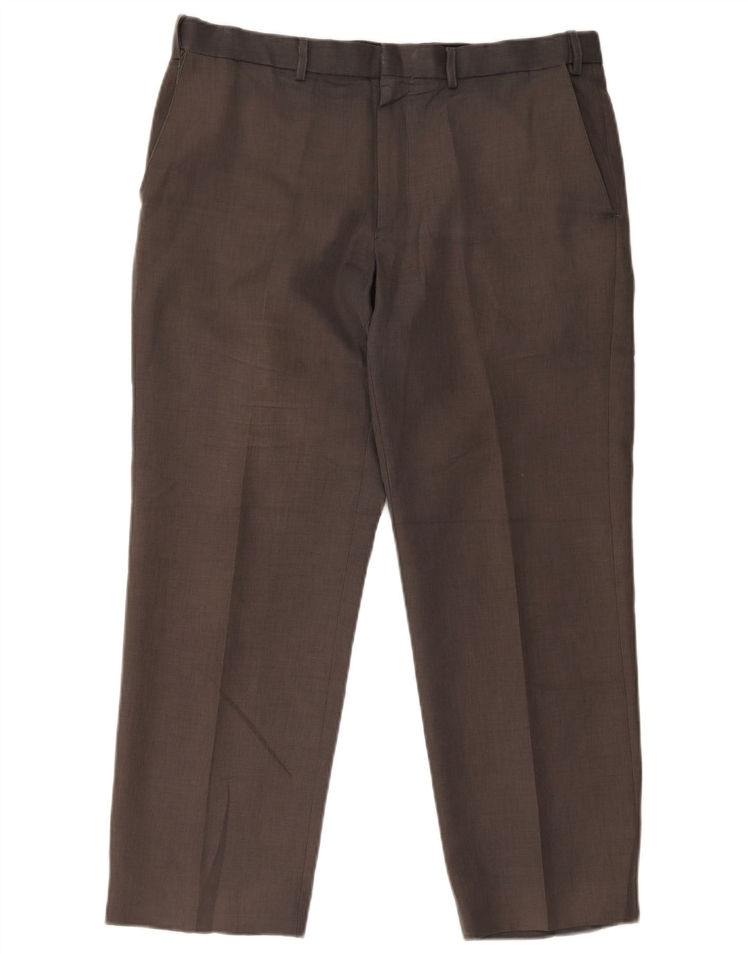 Męskie proste spodnie chino Marks & Spencer W36 L29 Szary poliester