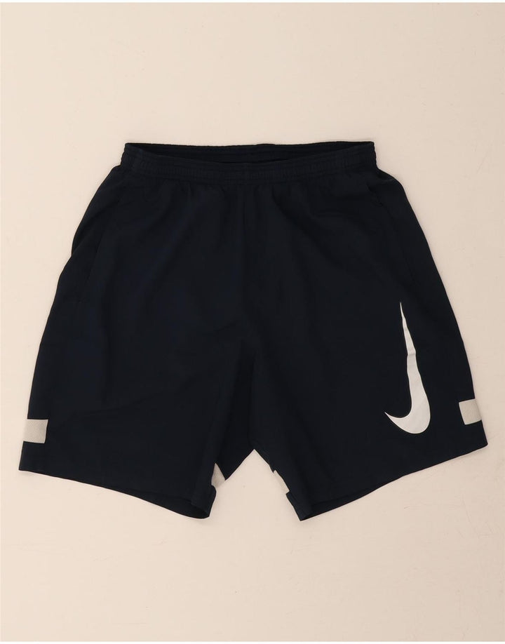 Męskie spodenki sportowe Nike Graphic, średni granatowy, poliester z blokami kolorów