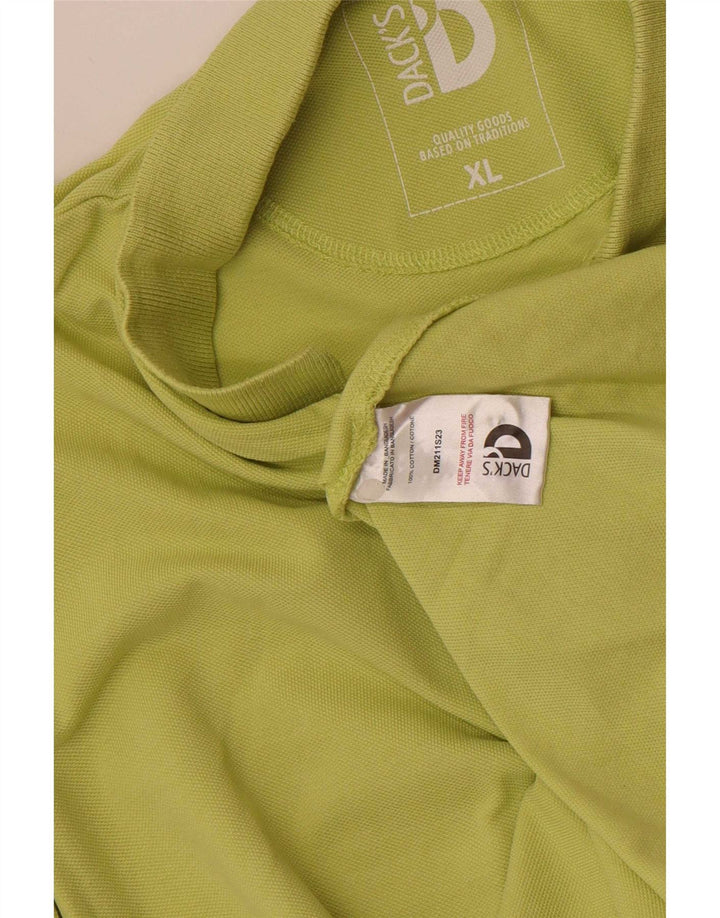 Męska koszulka polo XL, zielona bawełna, firmy Dack's