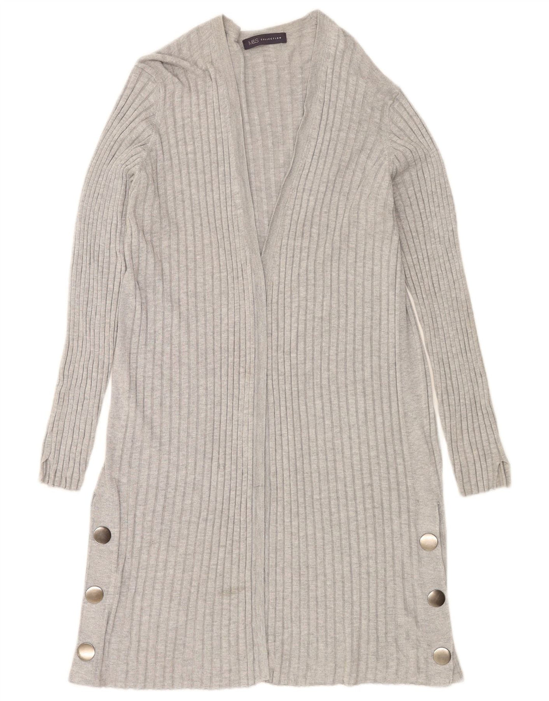 Sweter damski Marks & Spencer Longline Cardigan UK 14, średni szary