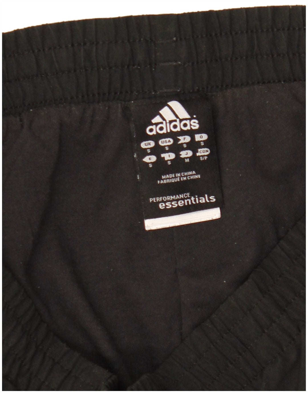 Męskie spodnie dresowe Adidas, małe, czarne, poliestrowe