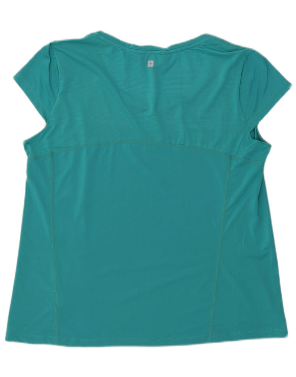 T-shirt damski Mountain Warehouse, UK 18 XL, turkusowy poliester