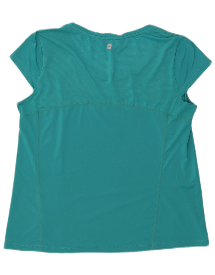 T-shirt damski Mountain Warehouse, UK 18 XL, turkusowy poliester