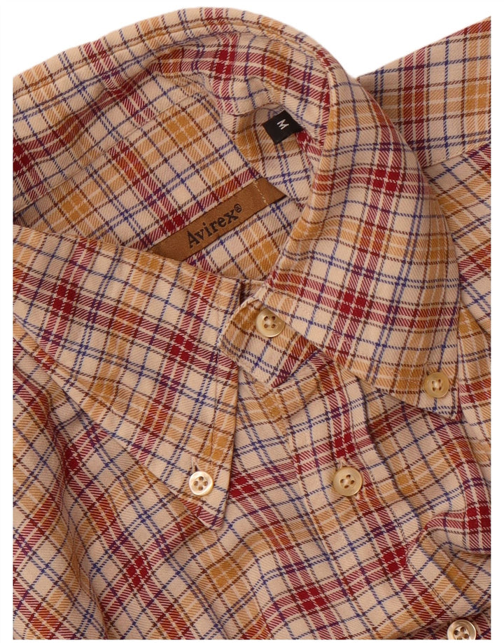Męska koszula flanelowa Avirex w średnią wielobarwną kratkę