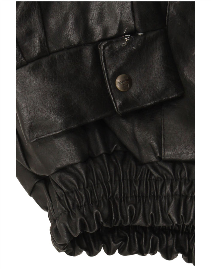 Męska kurtka skórzana VINTAGE UK 42 XL czarna