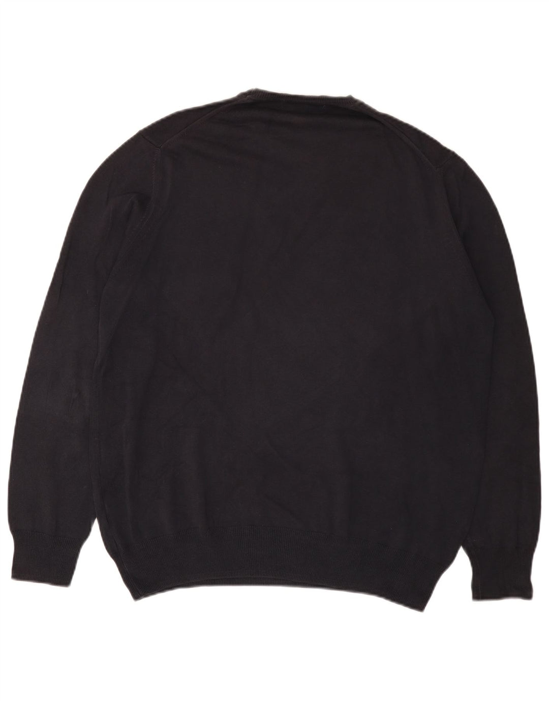 Męski sweter z okrągłym dekoltem Zara XL, czarny