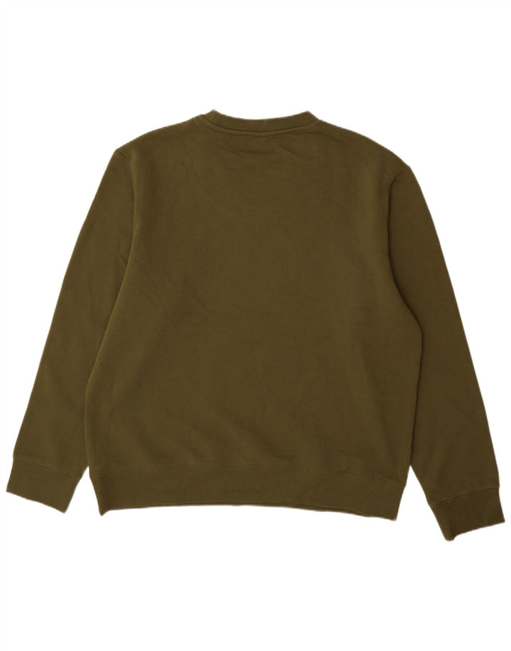 Męski sweter z grafiką Jack & Jones, 2XL, bawełna khaki
