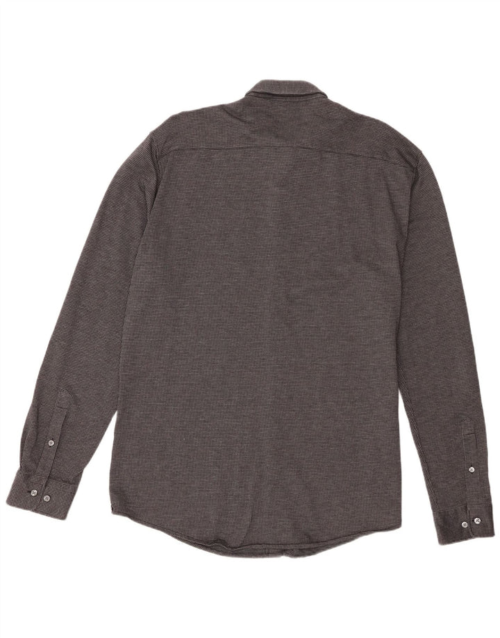 Męska koszula slim fit Hugo Boss 2XL w czarną pepitkę