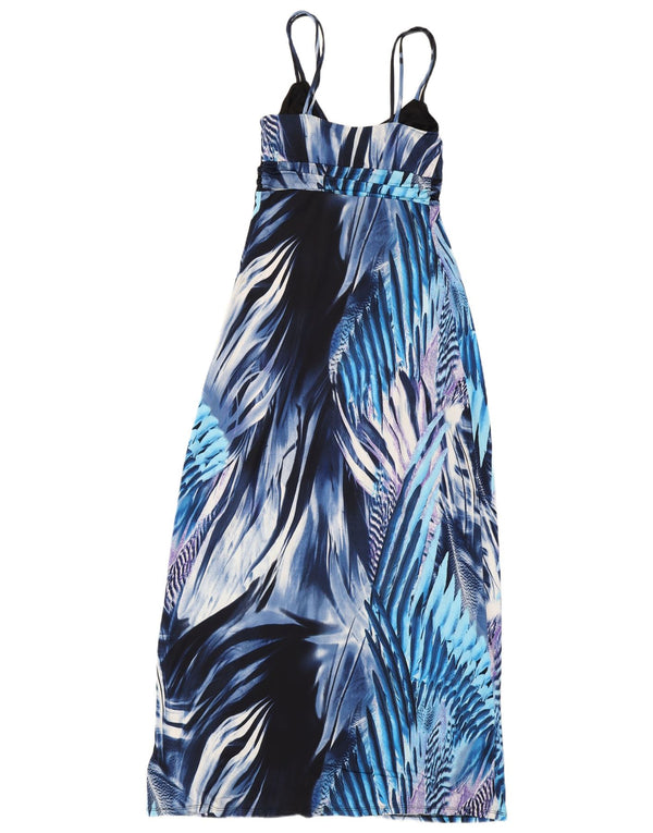 Lipsy Womens Sleeveless Maxi Dress UK 10 Small Blue Floral