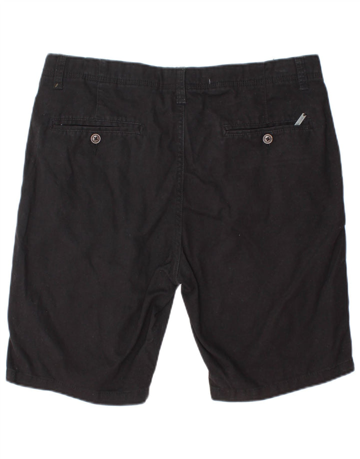 Męskie spodenki chino Pierre Cardin o regularnym kroju, średnie W32, czarne, bawełniane