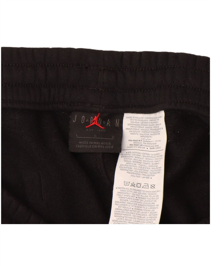 Męskie spodnie dresowe JORDAN Paris Graphic, duże, czarne, bawełniane