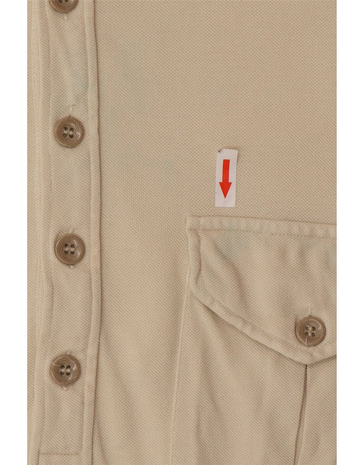 Męska koszulka polo Armani Jeans, średnia w kolorze złamanej bieli